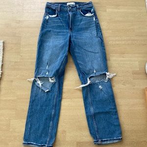 Abercrombie & Fitch 90’s straight Ultra High Rise Curve Love